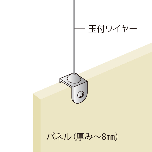 ワイヤーディスプレイシステムEφ1.0×1500mm　店舗用品　展示用品 4枚目