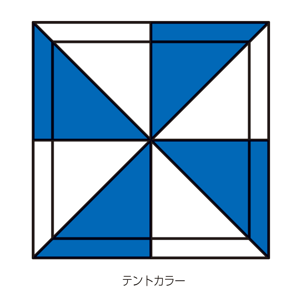 テント ミスタークイック T-22  青白 2枚目