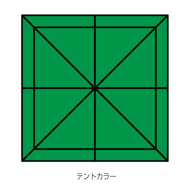 テント ミスタークイック T-22  緑 2枚目