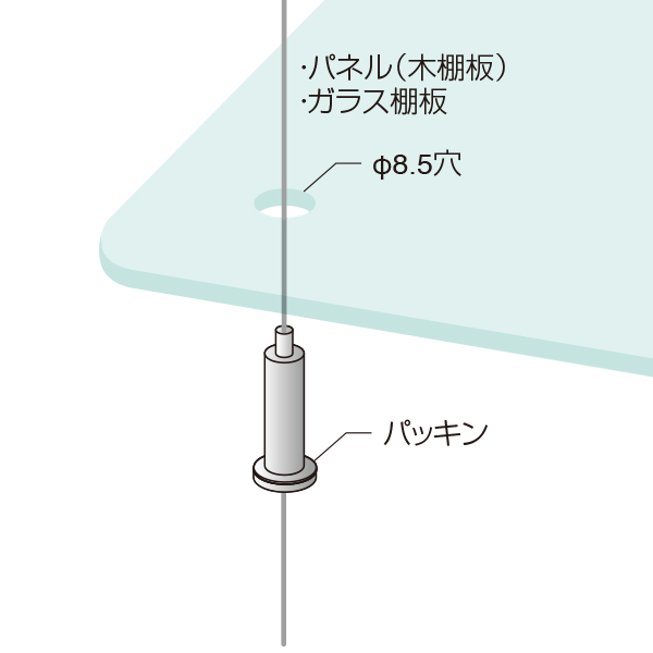 MHS-104 ロック吊棚受け　店舗用品　展示用品 3枚目