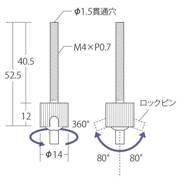 E-10 アングルロック　店舗用品　展示用品 2枚目