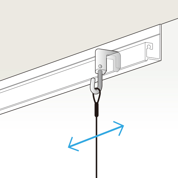 PR-28A レールフック　店舗用品　展示用品 3枚目
