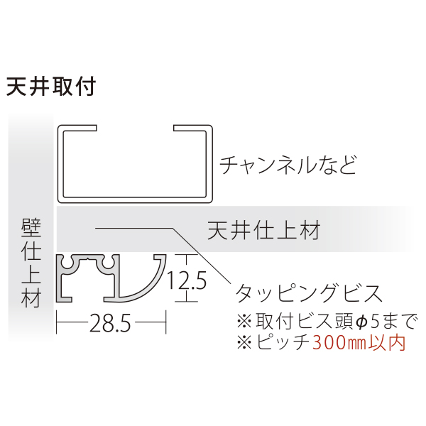 PA-1Nレール シルバー　店舗用品　展示用品 3枚目