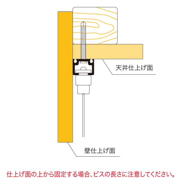 C型レール タイプ1 ブラック L1200　店舗用品　展示用品 5枚目