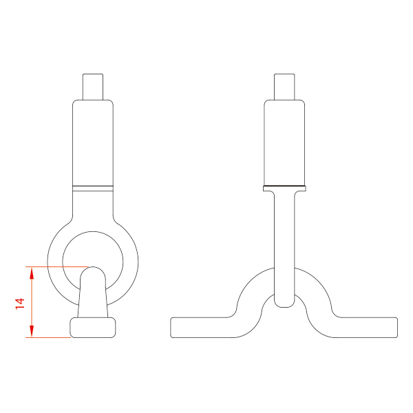 レール用パーツ 角度フリー PR-H2B(W) 白　店舗用品　展示用品 3枚目