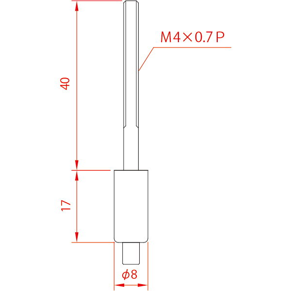 レール用パーツ アンカータイプ PR-N1(W) 白　店舗用品　展示用品 2枚目