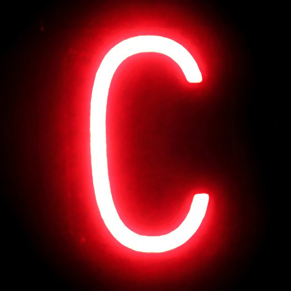 ABCブライト アルファベット C　店舗用品　販促用品　切文字　看板　LED 2枚目
