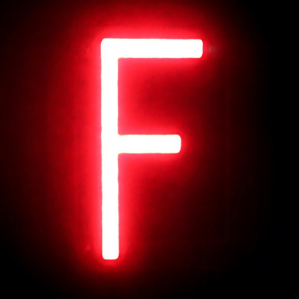 ABCブライト アルファベット F　店舗用品　販促用品　切文字　看板　LED 2枚目