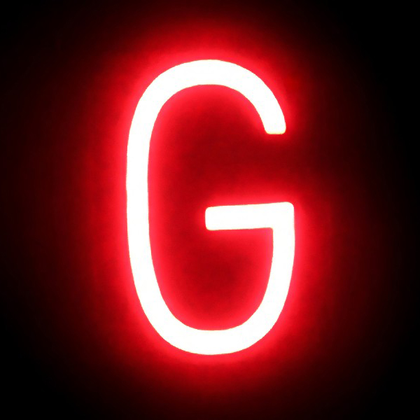 ABCブライト アルファベット G　店舗用品　販促用品　切文字　看板　LED 2枚目
