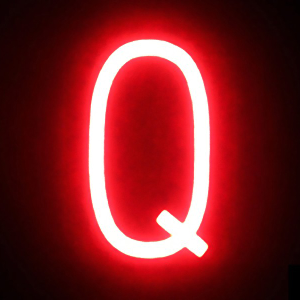 ABCブライト アルファベット Q　店舗用品　販促用品　切文字　看板　LED 2枚目