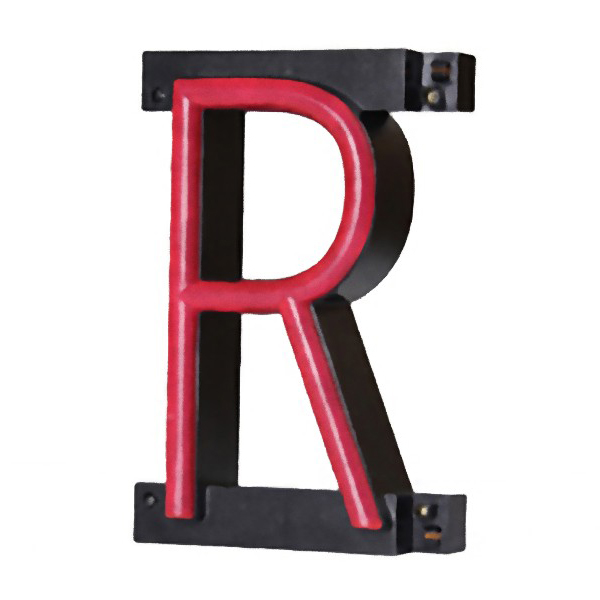 照明　R アルファベット ABCブライト アルファベット P 店舗用品 販促用品 切文字 看板