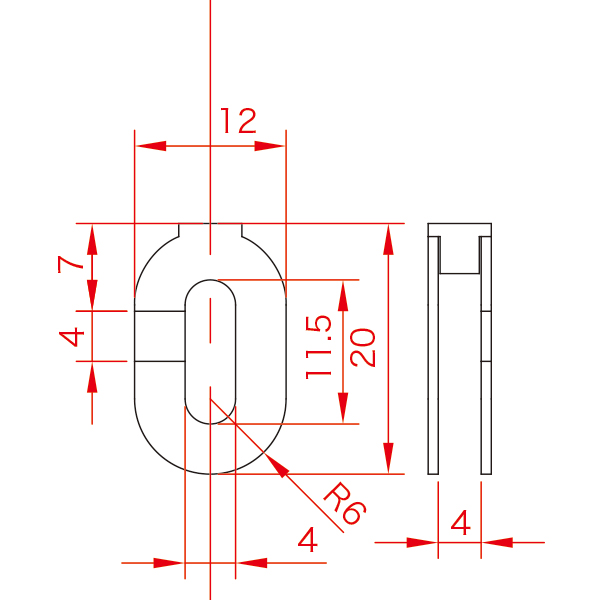 ハンディミニ下部座金 No.4 φ1×1mワイヤー付　店舗用品　展示用品 4枚目