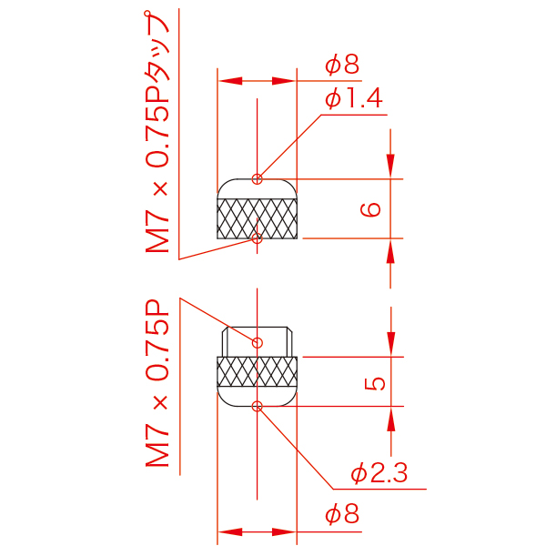 ハンディミニ下部座金 No.5 φ1×1mワイヤー付　店舗用品　展示用品 4枚目