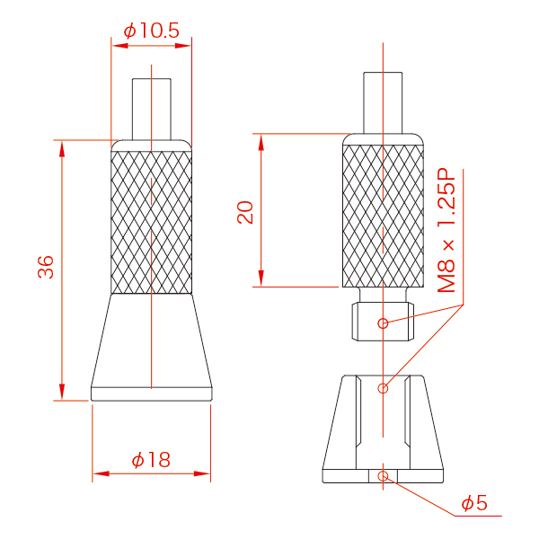 ワイヤーパーツ 20RJ-10　店舗用品　展示用品 2枚目