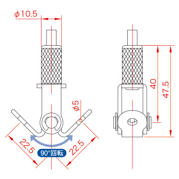 ワイヤーパーツ 20RJ-03　店舗用品　展示用品 2枚目