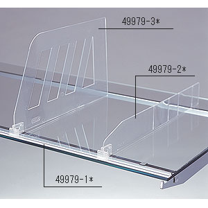 木棚/ガラス棚兼用 スライドレールW900用 (10本入)