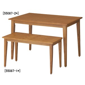 木製テーブルテーパー脚 W980 ブラウン