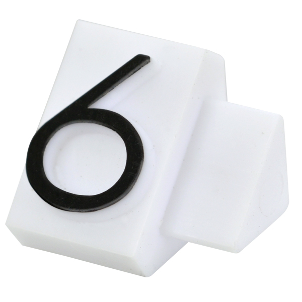 ニュープライスキューブ補充用L用 白/黒文字 6  プライス表示 価格表示 4枚目