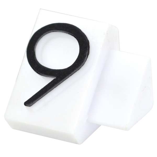 ニュープライスキューブ補充用L用 白/黒文字 9  プライス表示 価格表示 4枚目