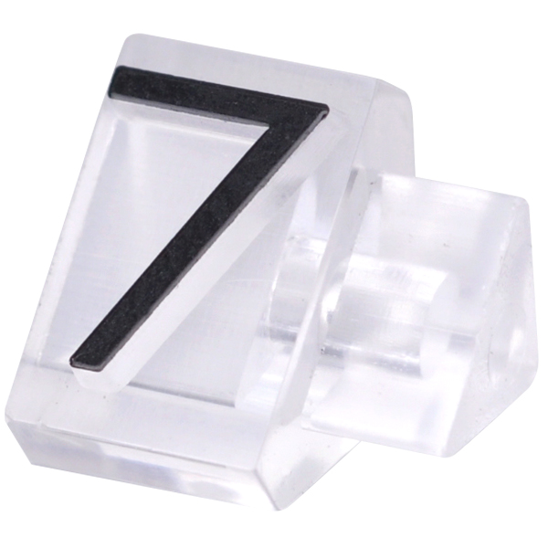 ニュープライスキューブ補充用単品L用 透明/黒文字 7  プライス表示 価格表示 4枚目