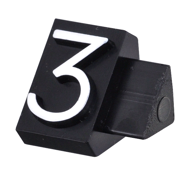 ニュープライスキューブ補充用単品L用 黒/白文字 3  プライス表示 価格表示 4枚目