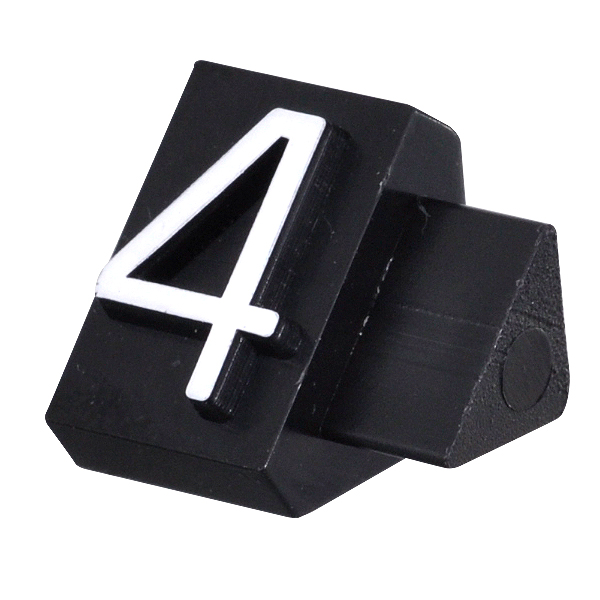ニュープライスキューブ補充用単品L用 黒/白文字 4  プライス表示 価格表示 4枚目