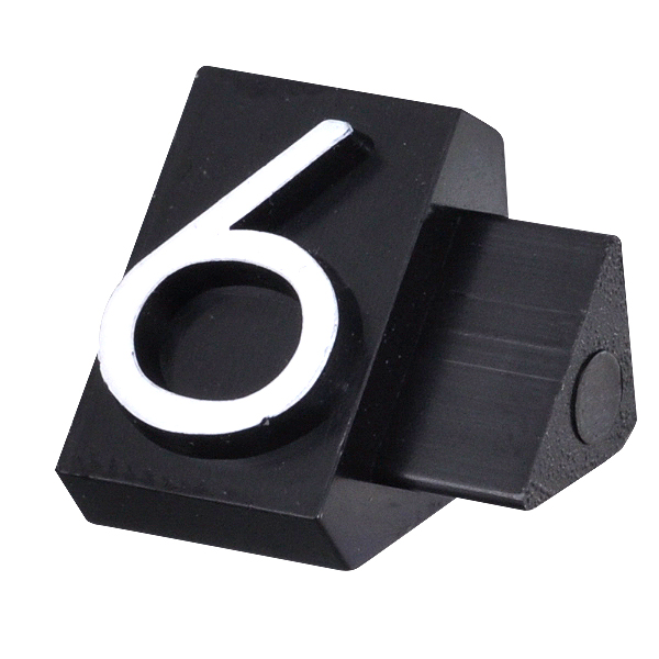 ニュープライスキューブ補充用単品L用 黒/白文字 6  プライス表示 価格表示 4枚目