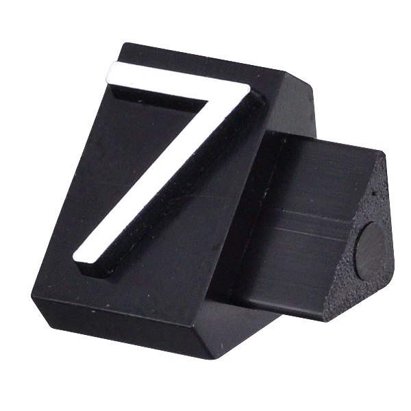 ニュープライスキューブ補充用単品L用 黒/白文字 7  プライス表示 価格表示 4枚目