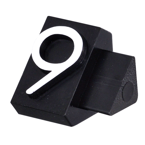 ニュープライスキューブ補充用単品L用 黒/白文字 9  プライス表示 価格表示 4枚目