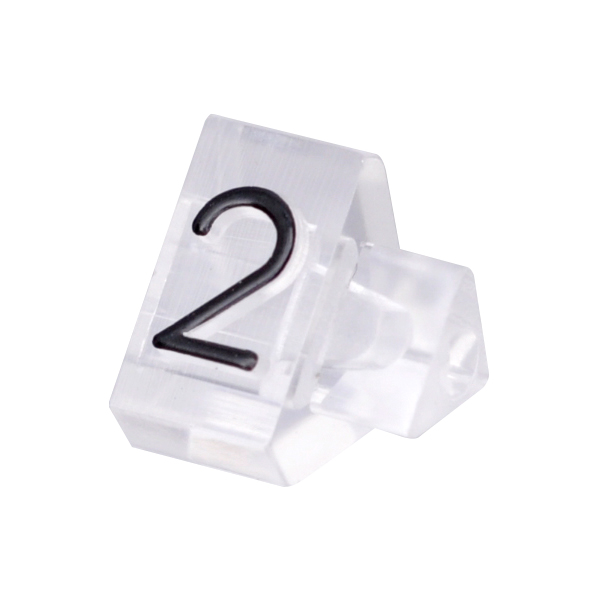 ニュープライスキューブ補充用単品M用 透明/黒文字 2  プライス表示 価格表示 4枚目
