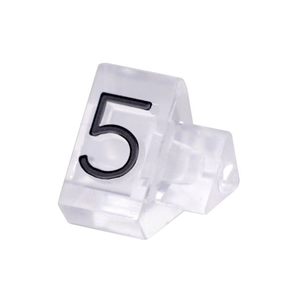 ニュープライスキューブ補充用単品M用 透明/黒文字 5  プライス表示 価格表示 4枚目