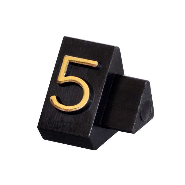 ニュープライスキューブ補充用単品M用 黒/金文字 5  プライス表示 価格表示 4枚目