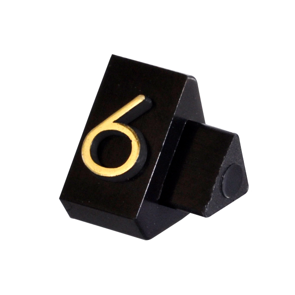 ニュープライスキューブ補充用単品M用 黒/金文字 6  プライス表示 価格表示 4枚目