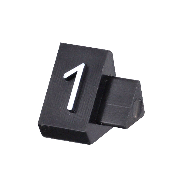 ニュープライスキューブ補充用単品M用 黒/白文字 1  プライス表示 価格表示 4枚目