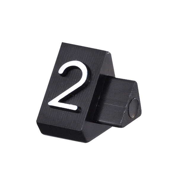 ニュープライスキューブ補充用単品M用 黒/白文字 2  プライス表示 価格表示 4枚目