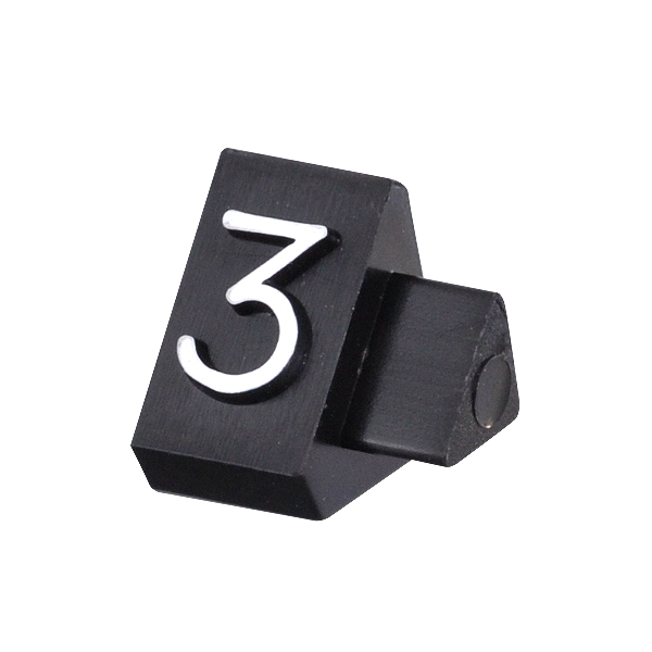 ニュープライスキューブ補充用単品M用 黒/白文字 3  プライス表示 価格表示 4枚目