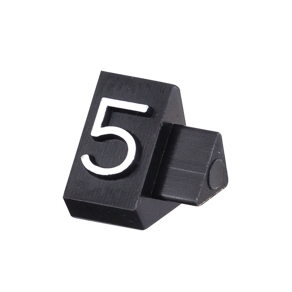 ニュープライスキューブ補充用単品M用 黒/白文字 5  プライス表示 価格表示 4枚目