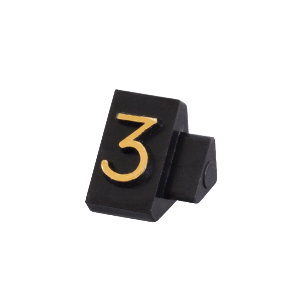 ニュープライスキューブ補充用単品S用 黒/金文字 3  プライス表示 価格表示 4枚目