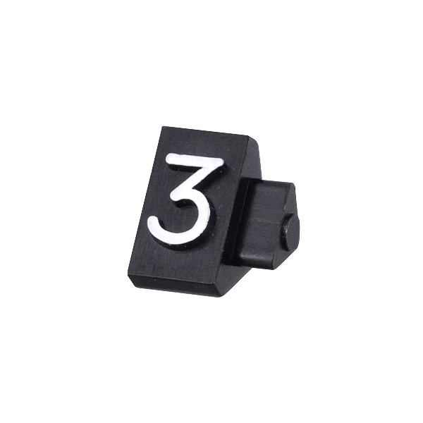 ニュープライスキューブ補充用単品S用 黒/白文字 3  プライス表示 価格表示 4枚目