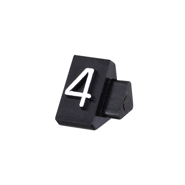 ニュープライスキューブ補充用単品S用 黒/白文字 4  プライス表示 価格表示 4枚目