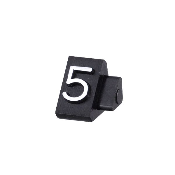 ニュープライスキューブ補充用単品S用 黒/白文字 5  プライス表示 価格表示 4枚目