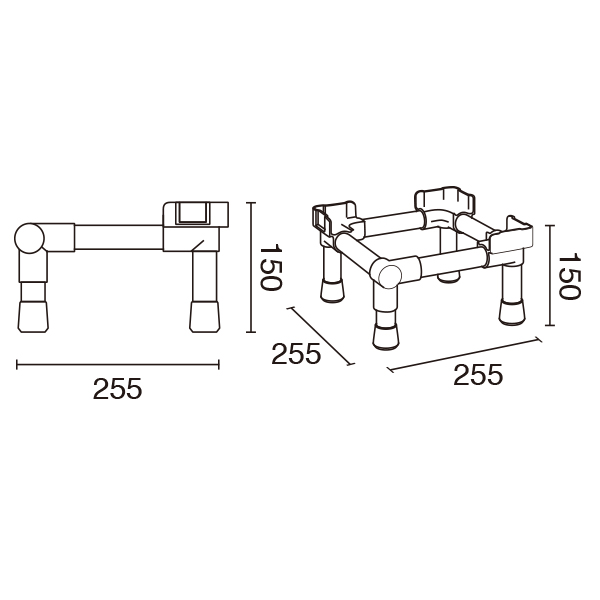 ガチャコップ専用  1台用什器(白) 3枚目