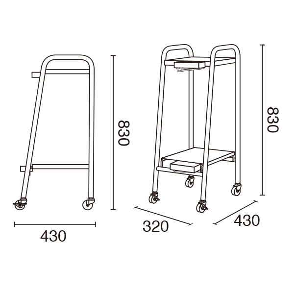 ガチャコップ専用  2台用什器（白） 2枚目