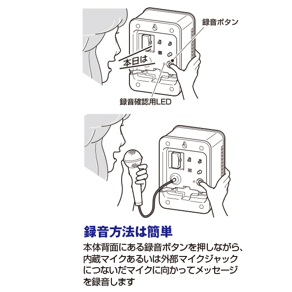 音声POPジーボ MC-N01　店舗用品　販促POP　店内ポップ　店内販促POP応援グッズ　音声POPツール 5枚目