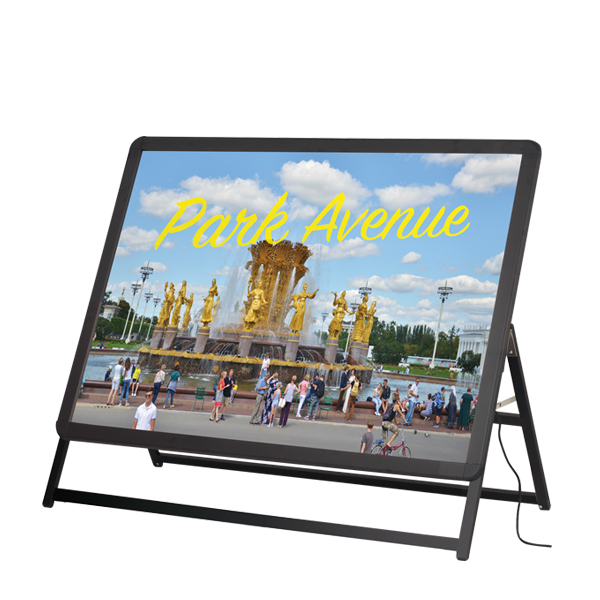 LEDグリップA® A0ヨコ 片面 H980 ブラック　店舗用品　販促用品　スタンド看板　電飾看板　LED　屋外