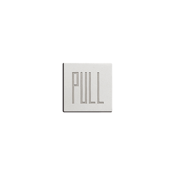 ドアサイン(35mm角) DS7-005 PULL　店舗用品　運営備品　安全用品・標識　室内表示・屋内標識　ドア表示