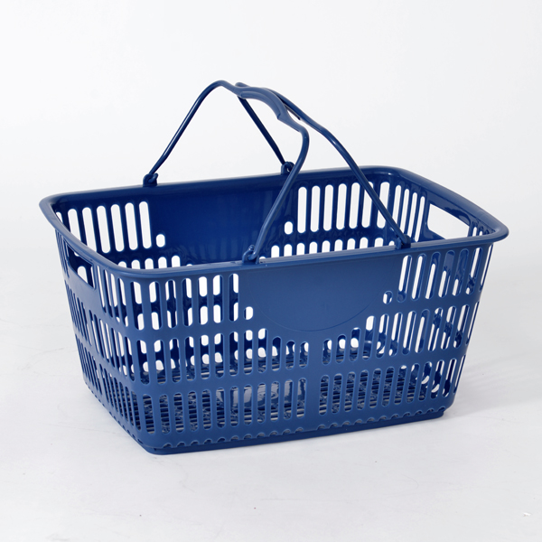 ショッピングバスケット NSW33 ブルー　店舗用品　運営備品　ショッピングカート・バスケット　買い物バスケット