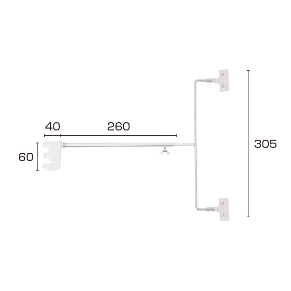 カテゴリークリップシリーズ(スリット)ダブルW/S　店舗用品　販促POP　POPスタンド(平台用)