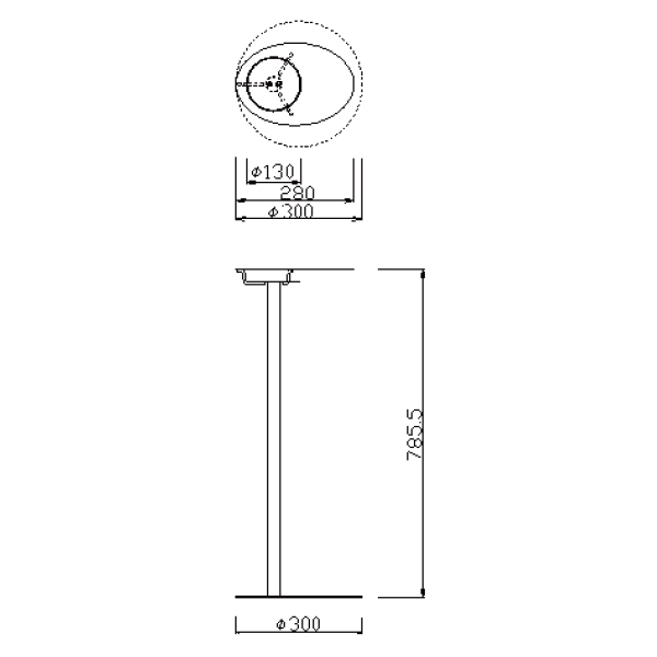 消毒液スタンド UDH-310-PWH　店舗用品　運営備品　アルコール消毒液ポンプスタンド　置き台　アルコール　消毒　スタンド 4枚目