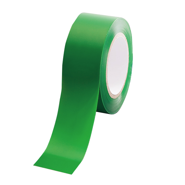 屋内床貼り用テープ  緑　安全用品・標識　路面標識・道路標識　路面表示用品　路面貼用テープ・部材